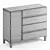 Xander Walnut Chest of Drawers 3D model small image 3