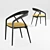 Sleek Modern Chair 3D model small image 1