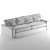 Modern Cushioned Sofa 3D model small image 4