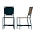 Sleek Leather Dining Chair: Crate & Barrel Laredo 3D model small image 5
