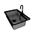 Sleek Kitchen Sink 3D Model 3D model small image 1