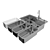 Sleek Kitchen Sink 3D Model 3D model small image 6