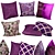 Chic Sofa Decorative Pillows 3D model small image 1