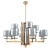 Gold Clear Crystal Chandelier 3D model small image 1