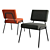 Retro Modern Knox Chair Set 3D model small image 1