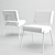 Retro Modern Knox Chair Set 3D model small image 2