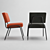 Retro Modern Knox Chair Set 3D model small image 3