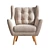 Henri Kaza Armchair: Compact and Stylish 3D model small image 4