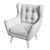 Henri Kaza Armchair: Compact and Stylish 3D model small image 5