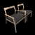 Modern Elegance: Walter Knoll Krusin Lounge Chair 3D model small image 6