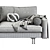 BLUES Interface Sofa: Modern and Stylish Addition to Your Living Room 3D model small image 5