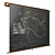 Title: Vintage-Inspired Military Chalkboard Map 3D model small image 3