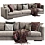 Flexform Magnum Sofa - Modern, Stylish, and Comfortable 3D model small image 1