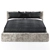 Sleek Modern Warp Bed 3D model small image 2