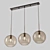 Lampatron Vilmo Trio F - Stylish Triple Pendant Lamp with Amber Shades 3D model small image 2