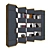 Custom Corner Bookcase | 3400x500x2695mm 3D model small image 4