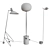 Modern Floor Lamp Set - JWDA, Peek, Tripod 3D model small image 3