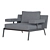 Sleek Armchair by B&T 3D model small image 5