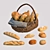 Delicious Bread Assortment 3D model small image 4