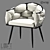 Title: Elegant Metal and Eco-Leather Chair - LoftDesigne 30460 3D model small image 1