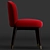 Olivia Black Tie Chair 3D model small image 3