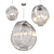 Elegant Marco Polo Ceiling Lamps - L, M, S 3D model small image 1