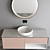 Sleek Bathroom Cabinet Set 3D model small image 3