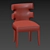 Luxury Gaia Dining Chair 3D model small image 5