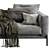 Modern Flexform 2013 Romeo Sofa 3D model small image 3