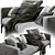 Modern Flexform 2013 Romeo Sofa 3D model small image 4