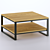 Hiba Square Oak Coffee Table 3D model small image 3