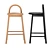 Modern Eco-Friendly Bobby Bar Stool 3D model small image 4