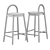 Modern Eco-Friendly Bobby Bar Stool 3D model small image 5