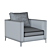Luxury Andersen Armchair: Russian Elegance 3D model small image 2