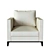 Luxury Andersen Armchair: Russian Elegance 3D model small image 4