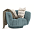 Odea Armchair: Stylish comfort at home 3D model small image 1