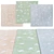 Square Shaggy Carpets | Various Sizes 3D model small image 1