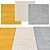 Modern Square Carpets | Stylish Design 3D model small image 1