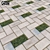 Elegant Decorative Floor Tiles 3D model small image 1