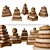 Title: Wooden Pyramid Toy Set 3D model small image 2