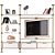 Rotatable Double Sided TV Cabinet 3D model small image 2