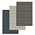 Premium Carpet Set: 3 High-Quality Textured Options 3D model small image 1