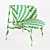 Suzenne Rattan Divani: Game-Ready Chair 3D model small image 3