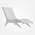 Sleek Leather Lounge Chair 3D model small image 10