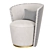 Elegant Manro Chair: 760x620x760mm 3D model small image 1