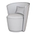Elegant Manro Chair: 760x620x760mm 3D model small image 4