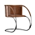 Modern Scandinavian ML 33 Leather Chair 3D model small image 3