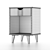 Sleek Nightstand with Drawer 3D model small image 4