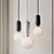 Sleek Glass Ball Pendant Lights 3D model small image 2