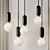 Sleek Glass Ball Pendant Lights 3D model small image 4